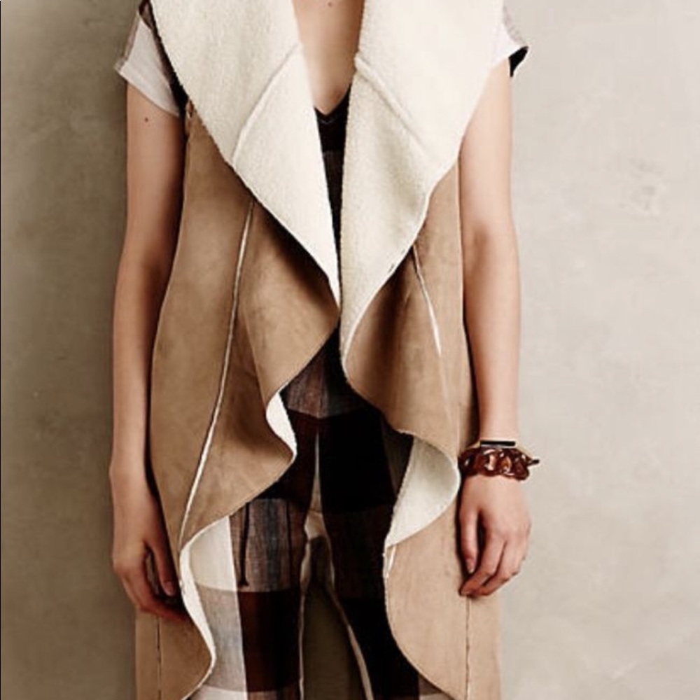 Anthropologie faux suede Dolan vest - Picture 1 of 3